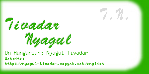 tivadar nyagul business card